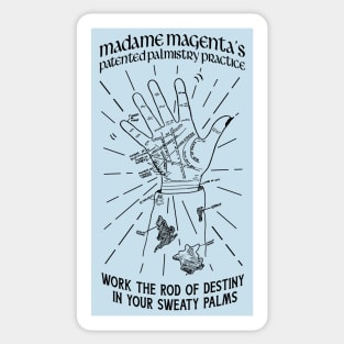 Madame Magenta's Patented Palmistry Practice Sticker